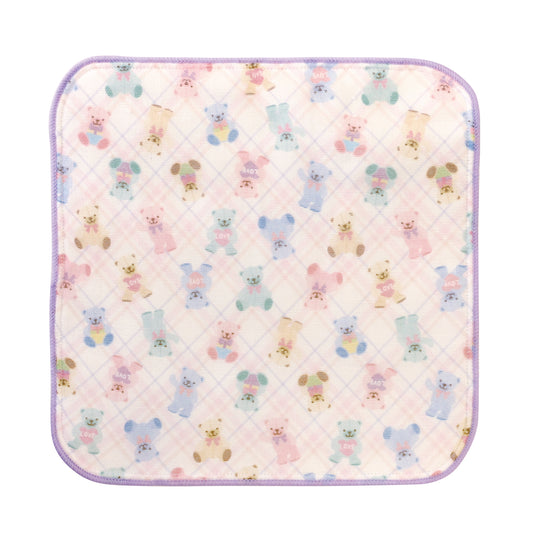 和心 手のひらサイズのタオルはんかち テディベア