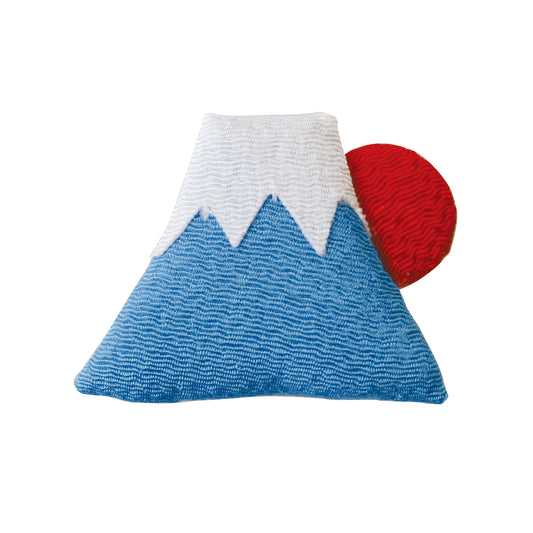 和心 ちりめんマグネット 富士山 青