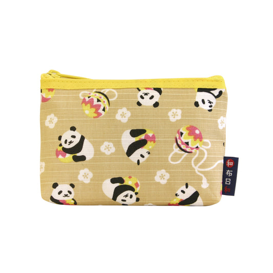 和布日和 F付カードケース 手まりパンダ ベージュ