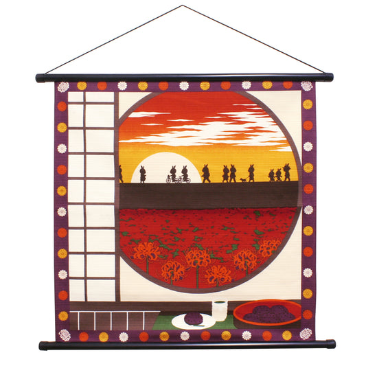 四季彩布 タペストリー お彼岸