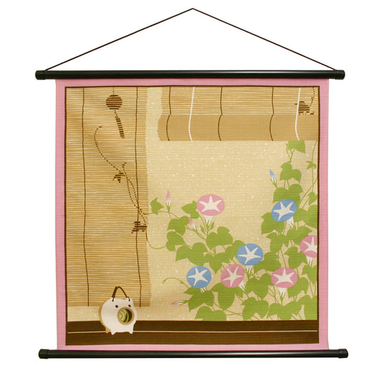 花景色 タペストリー 朝顔