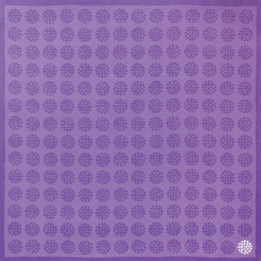 和の色 はんかち 小花 江戸紫