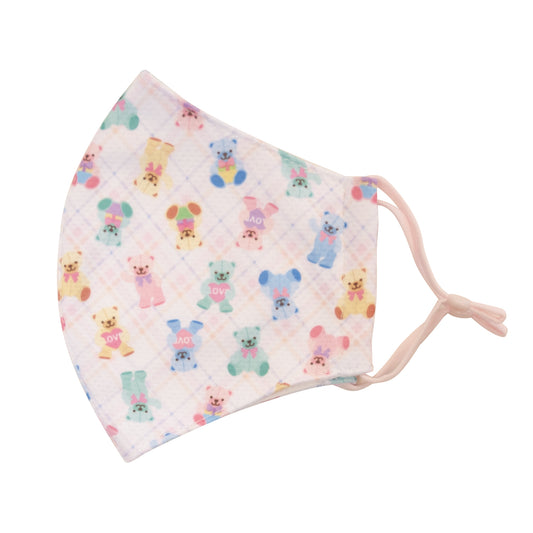 和心 ひんやりマスク 大人用 テディベア