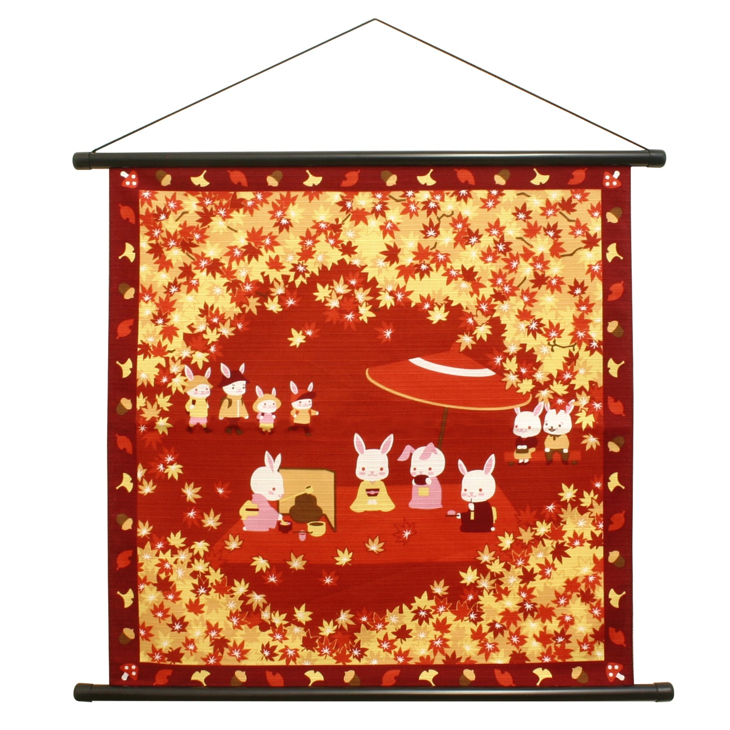 四季彩布 タペストリー 秋の野点