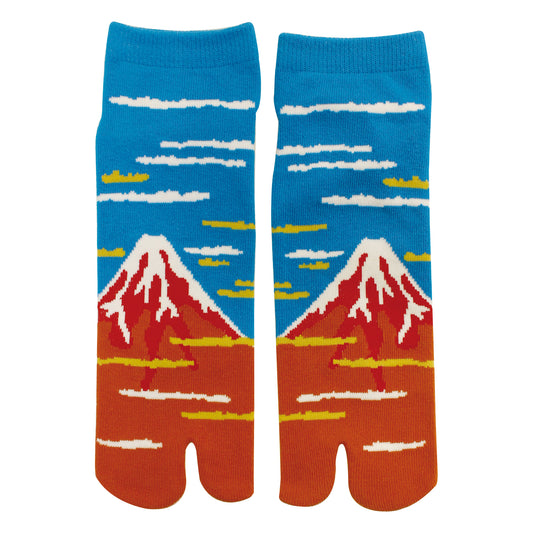 和心 足袋ソックス スニーカー丈 メンズ 赤富士