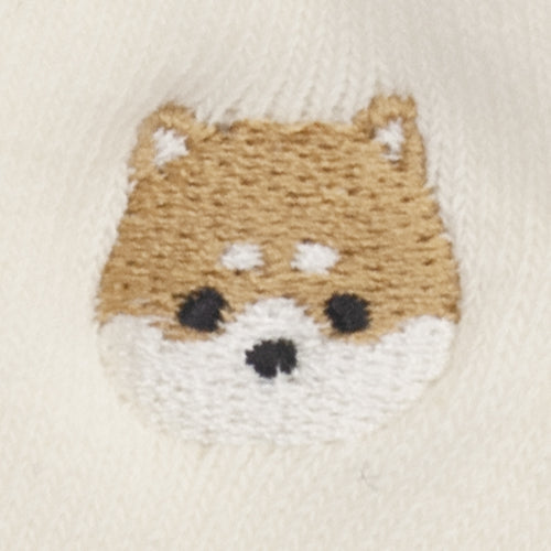 和布日和 刺繍3Pソックス キッズ まめしば