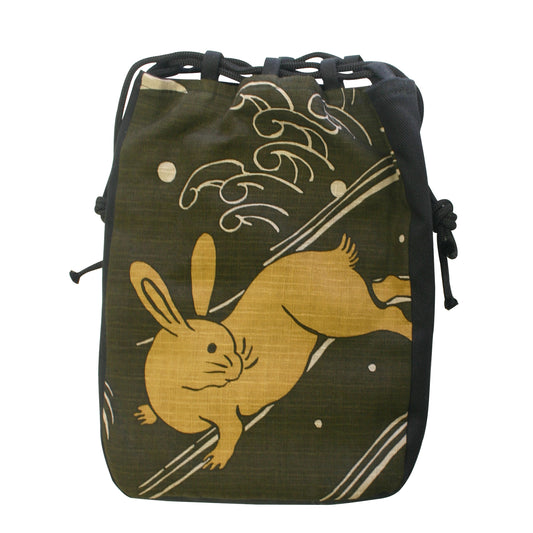 開運亭 縁起通しマチ巾着(大) 福兎