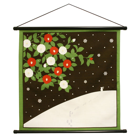 花景色 タペストリー 椿