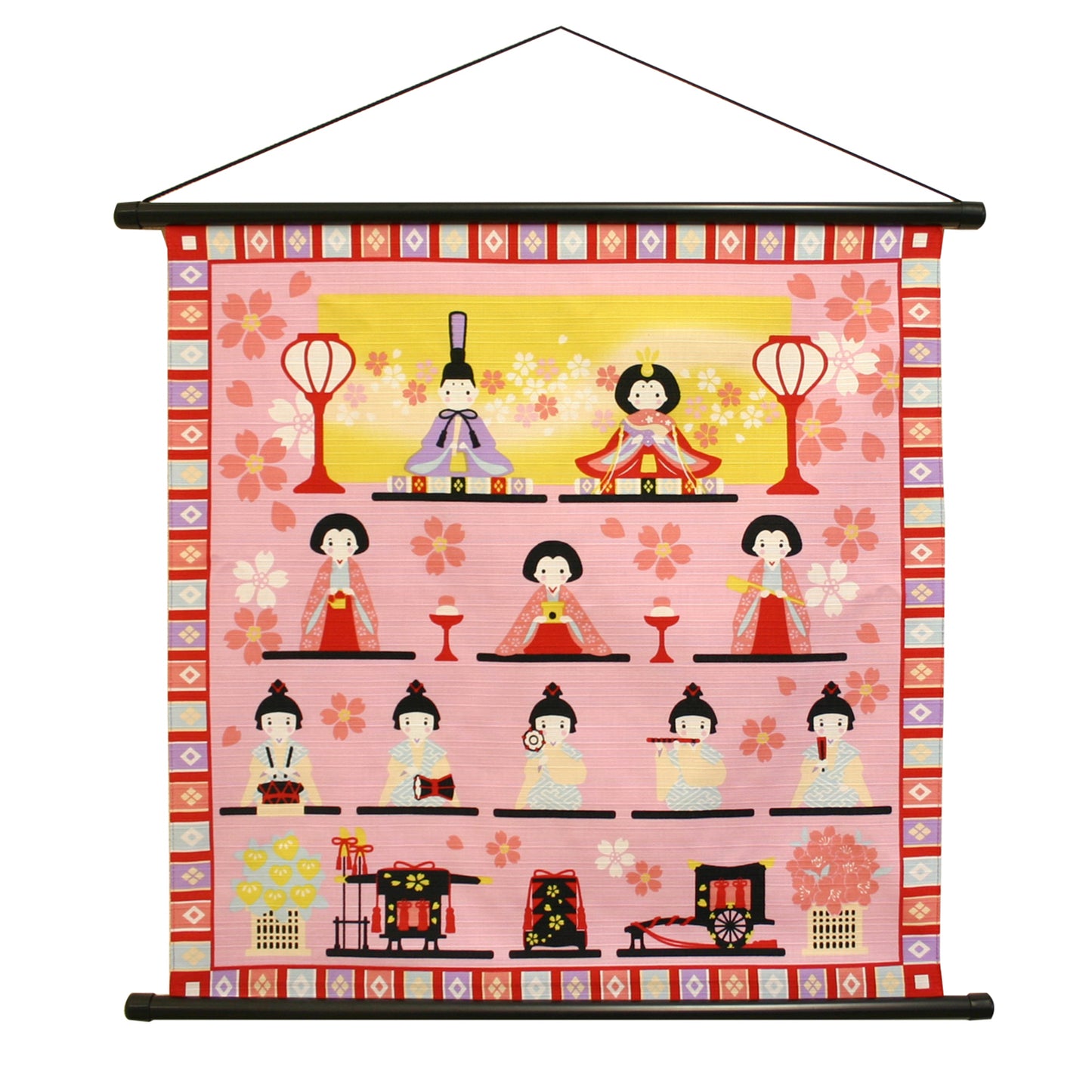 四季彩布 タペストリー ひな飾り