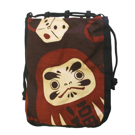 開運亭 縁起通しマチ巾着(大) 福だるま