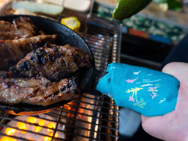 ANDRIAS アウトドア専用手ぬぐい キャンプ グレー